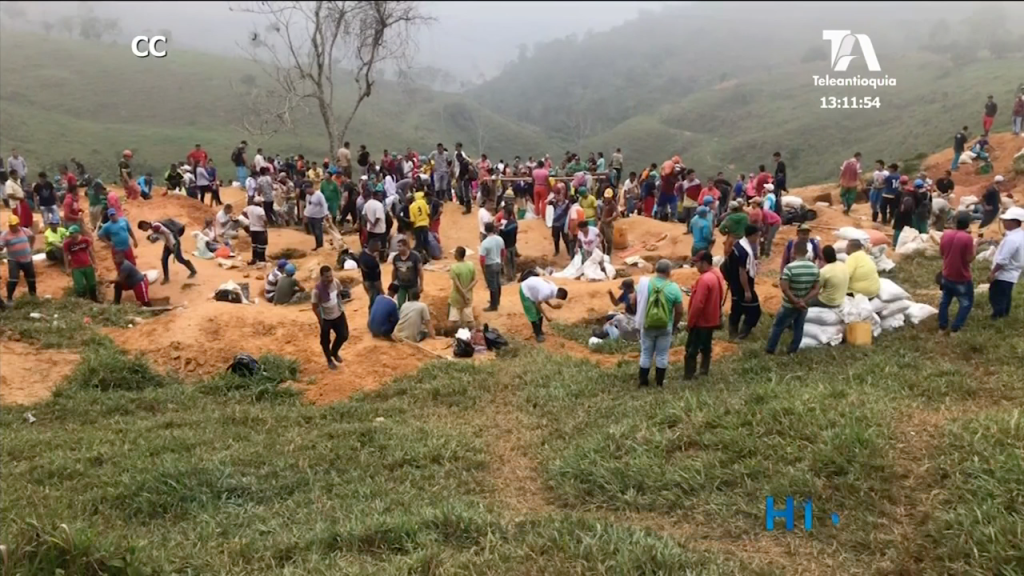 Apogeo de oro en Remedios tiene a más de mil personas instaladas en un predio privado lote-invadido