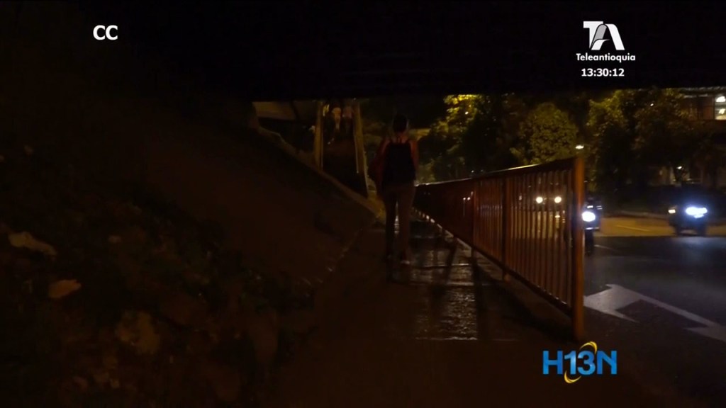 puente sin luminaria aguacatala