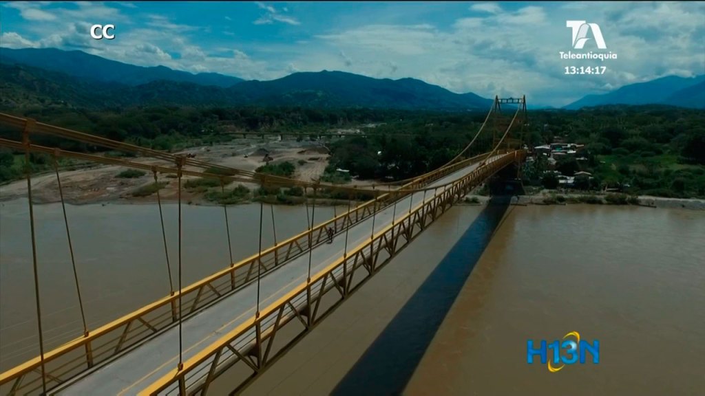 Durante 3 días, estará cerrado el puente Paso Real en Santa Fe de Antioquia puente cerrado