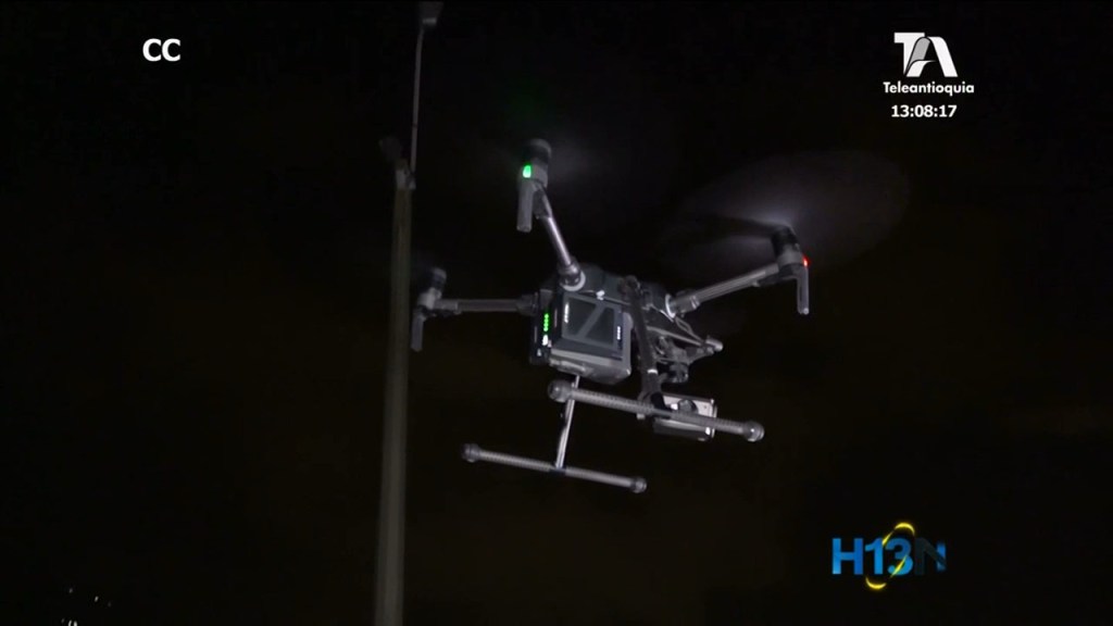 Los drones son los aliados para reforzar la seguridad en Medellín operativo