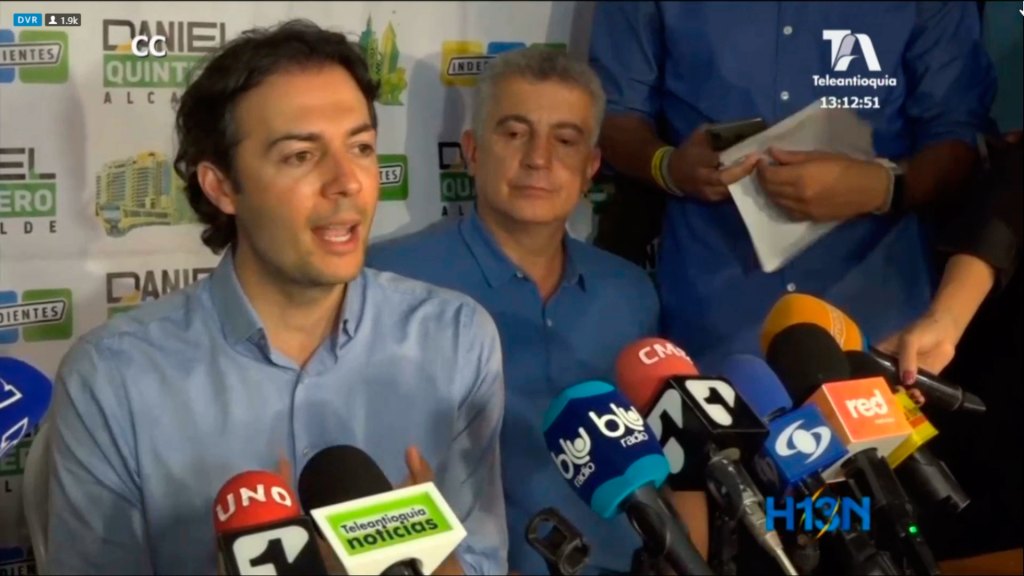 Daniel Quintero envió un mensaje a quienes votaron por los otros candidatos rueda alcalde