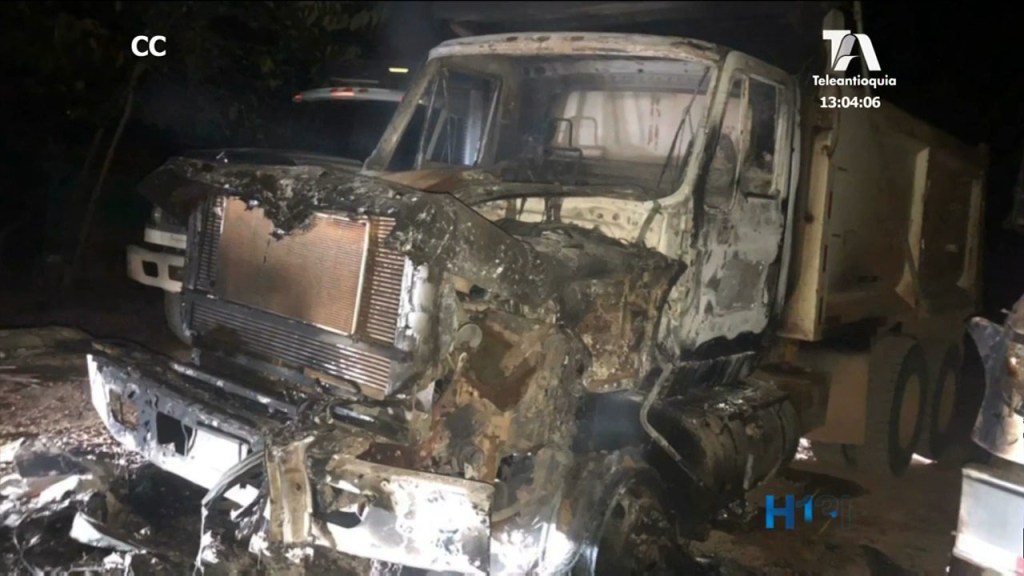 vehiculo quemado