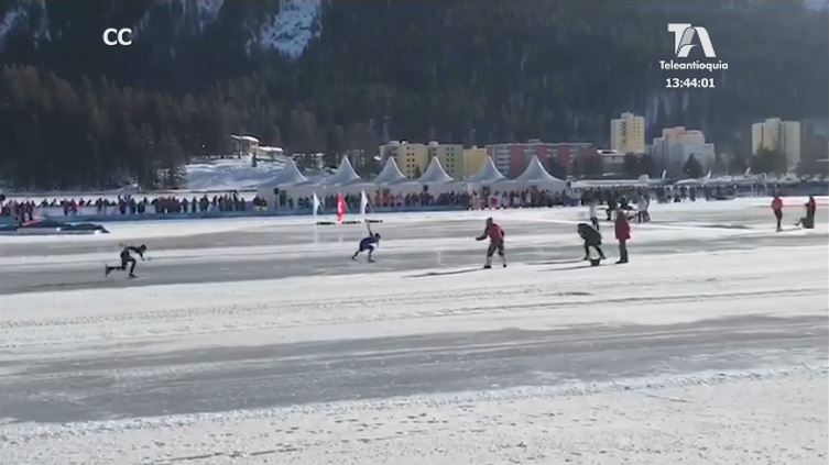 Diego Amaya debutó a lo grande en la pista de patinaje de Suiza patinaje 1