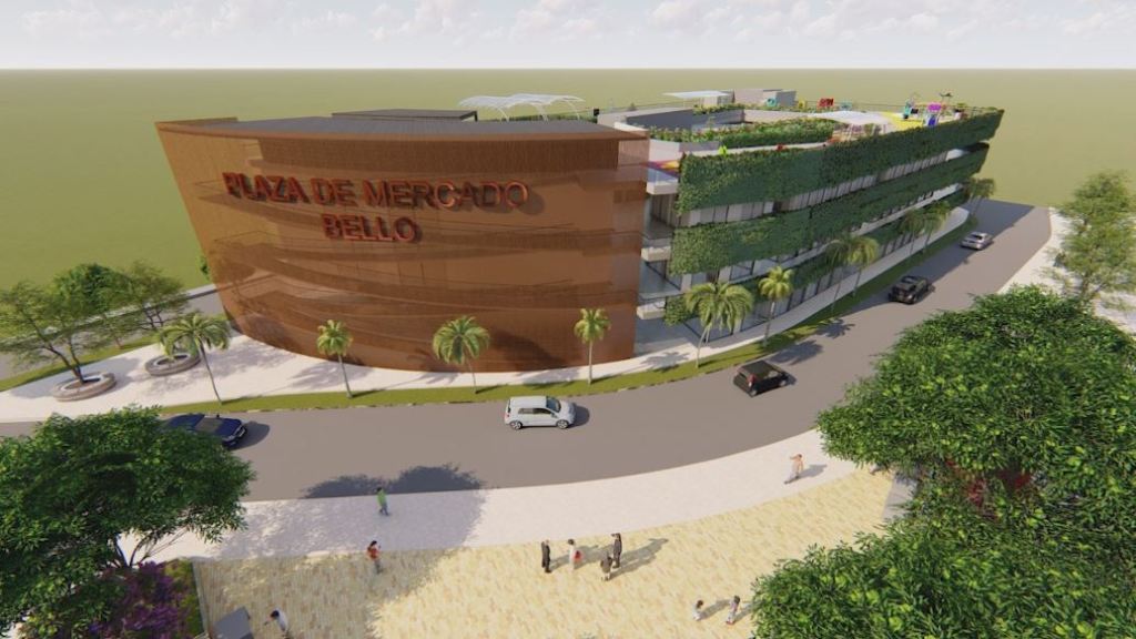 Así quedará la nueva plaza de mercado de Bello nueva_plaza_de_mercado_de_bello