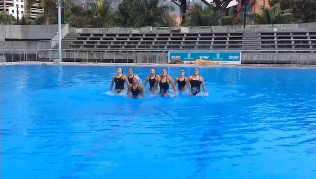 Selección Colombia de Natación Artística ultima coreografías para Suramericano en Argentina natacion