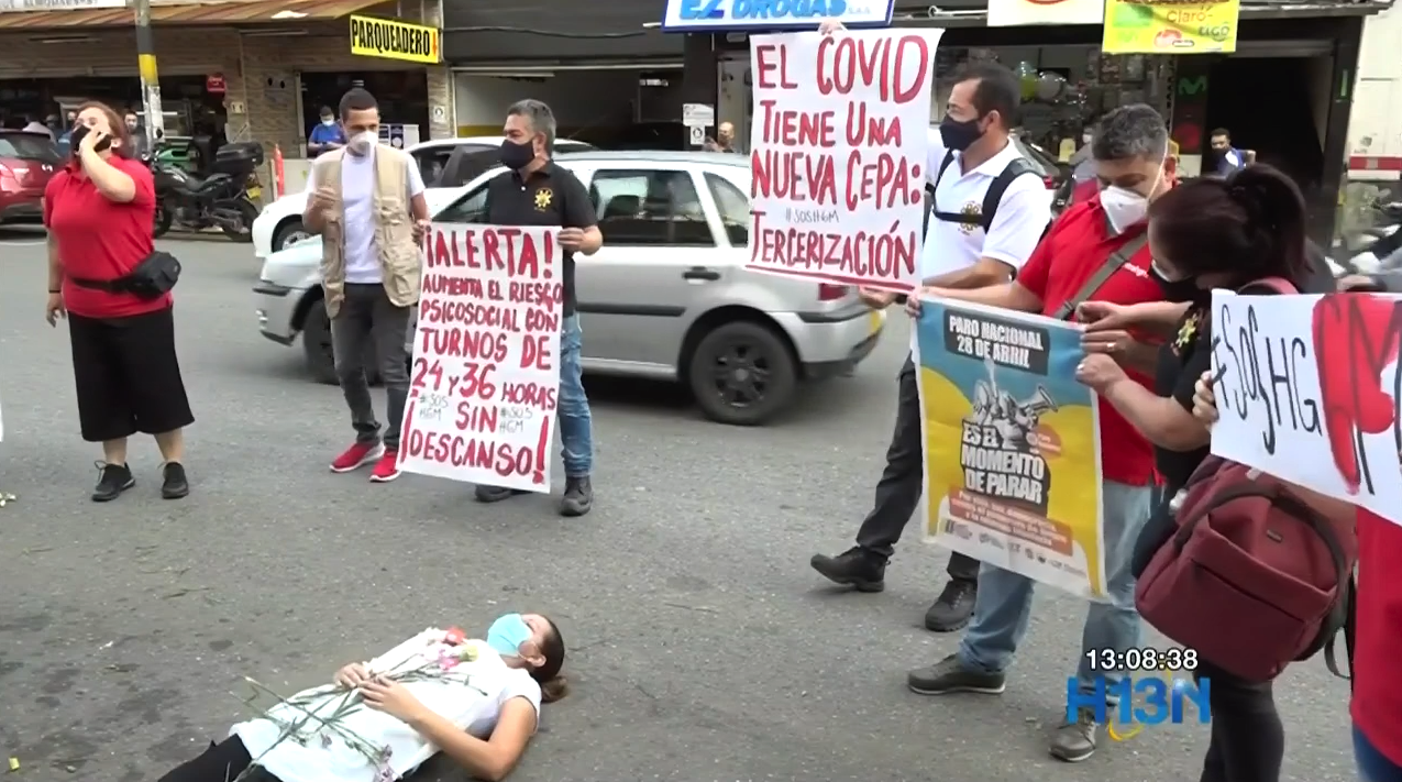 Trabajadores de la salud se unen a la protesta por tercerización laboral y turnos extremos protesta salud
