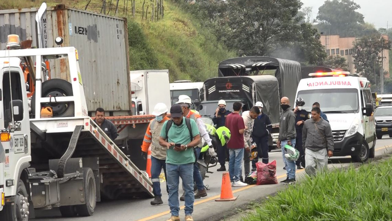 Mueren dos personas por accidente de tránsito en Girardota Accidente