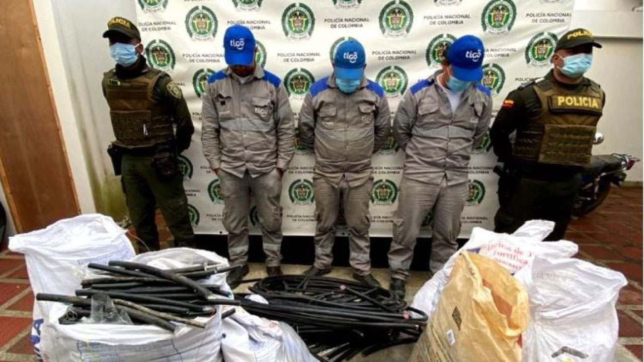 Carmen de Viboral: Hurto de cable