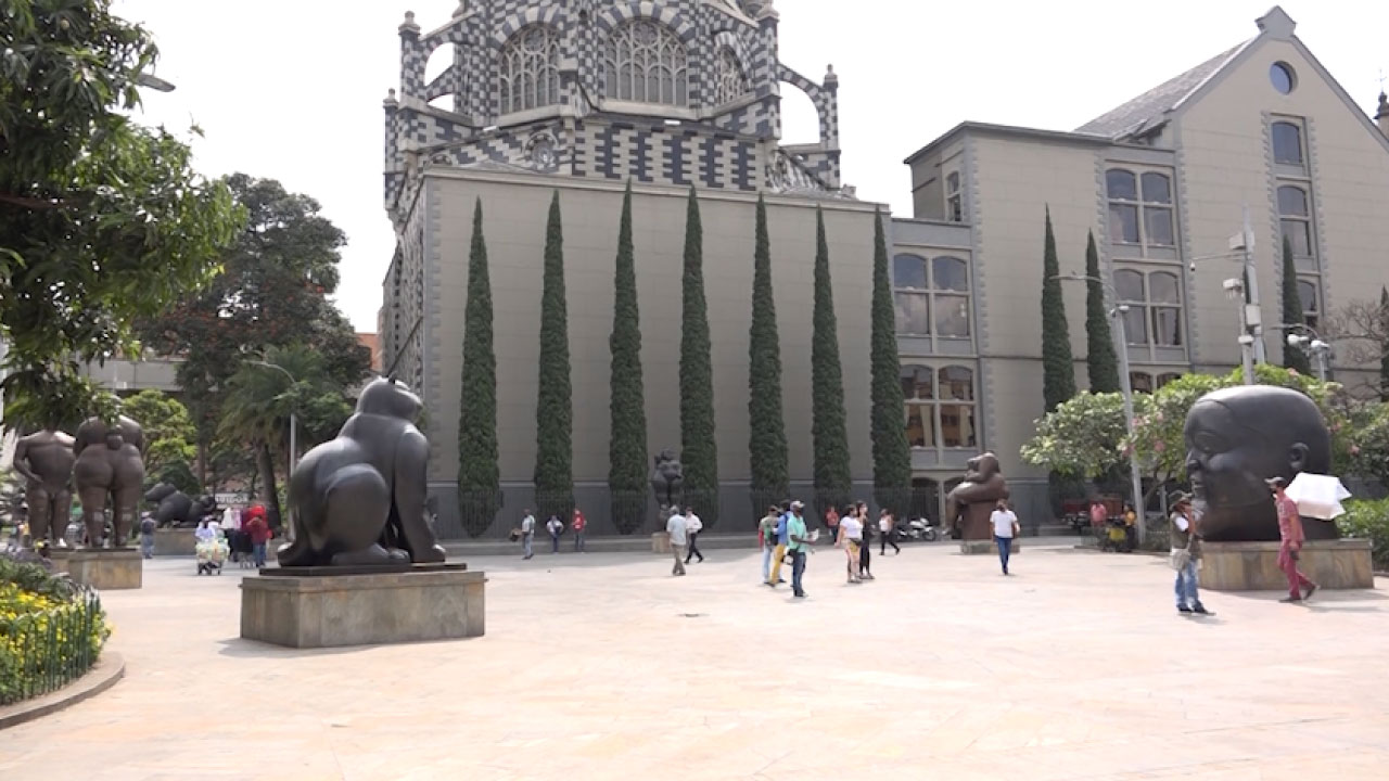 Plaza botero centro de medellín