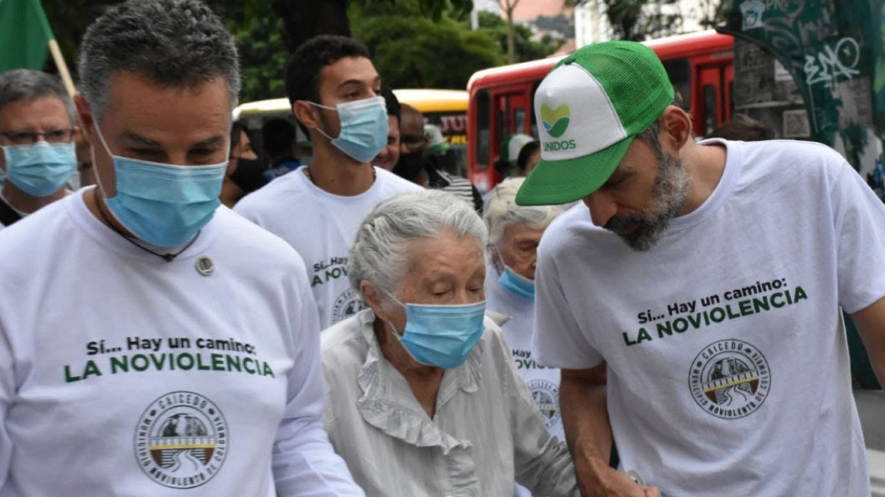 La marcha de la No Violencia a Caicedo, llega hoy a San Jerónimo Marcha de la No Violencia