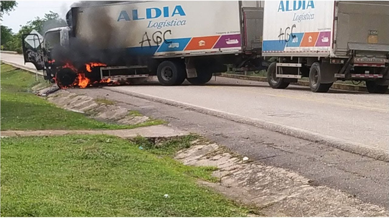 vehículos incinerados