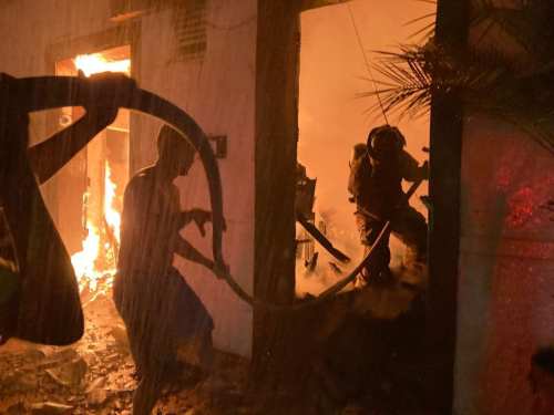 Incendio Santa Fe de Antioquia- Foto cortesía 