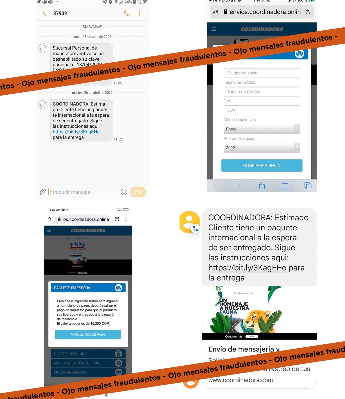 MENSAJES SUPLANTACIÓN