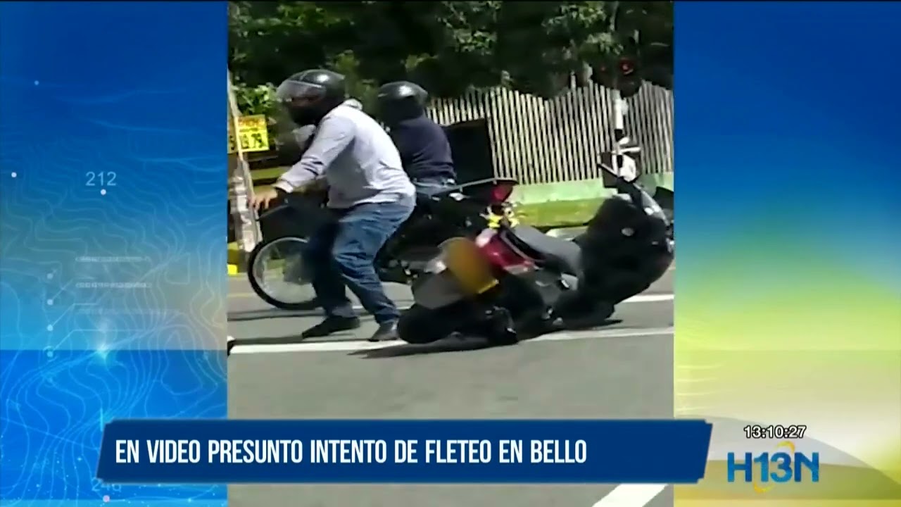 ¡Video! Presunto intento de fleteo en Bello fleteo