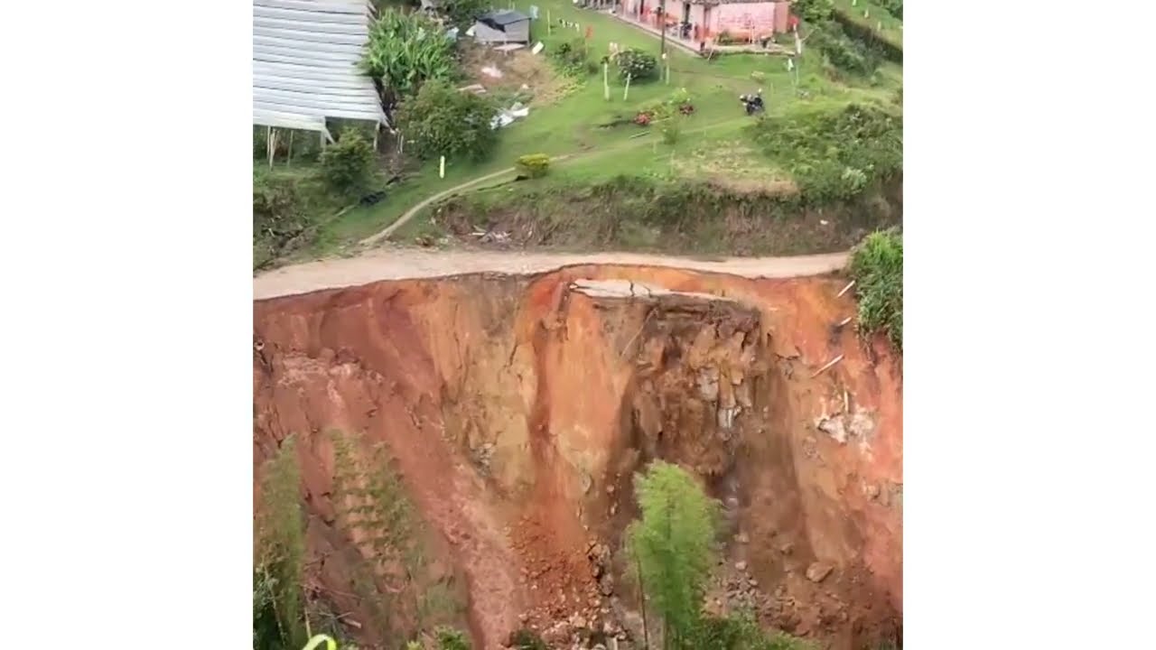 Video | Pérdida de banca en zona veredal de El Peñol por temporada invernal temporada invernal