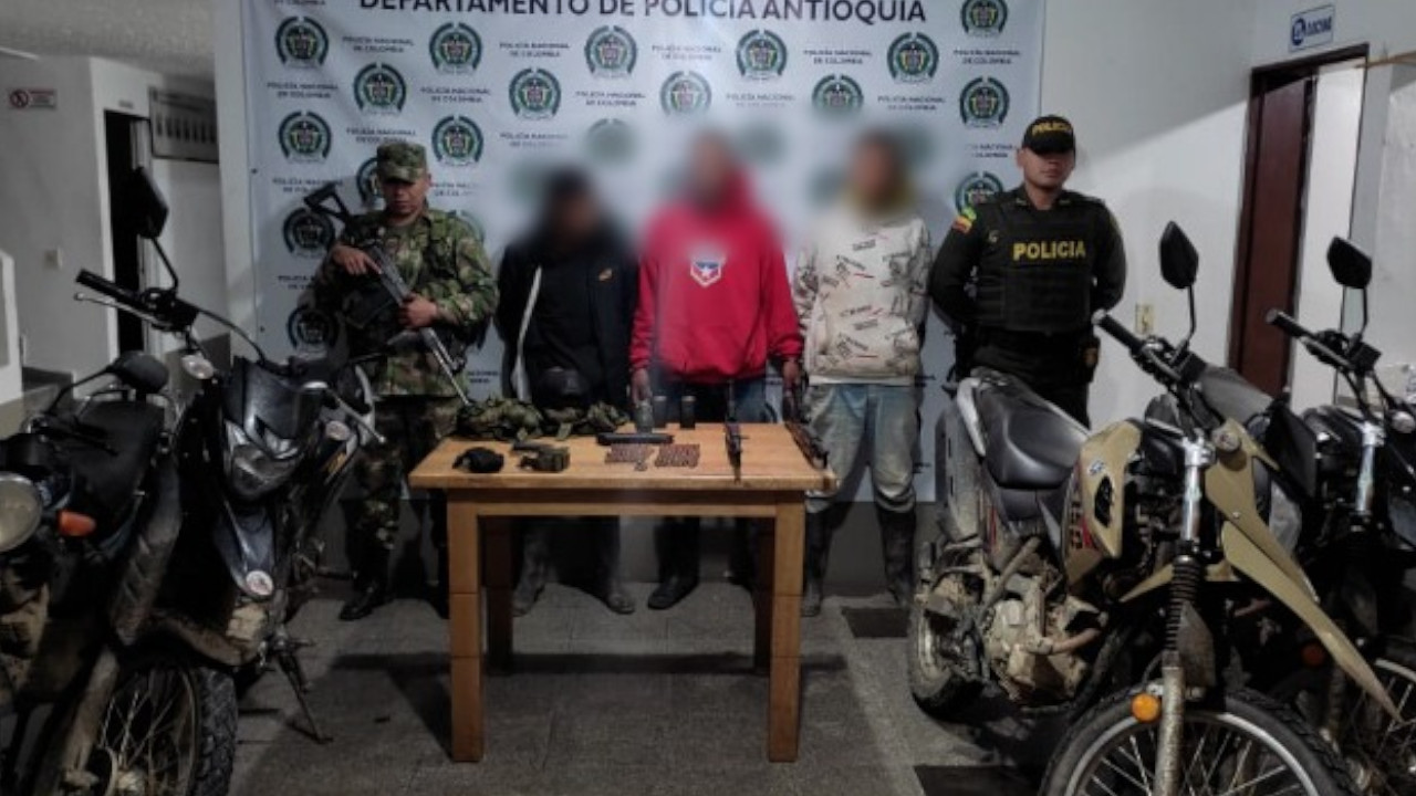 Capturados tres presuntos integrantes de las AGC en San José de la Montaña capturados