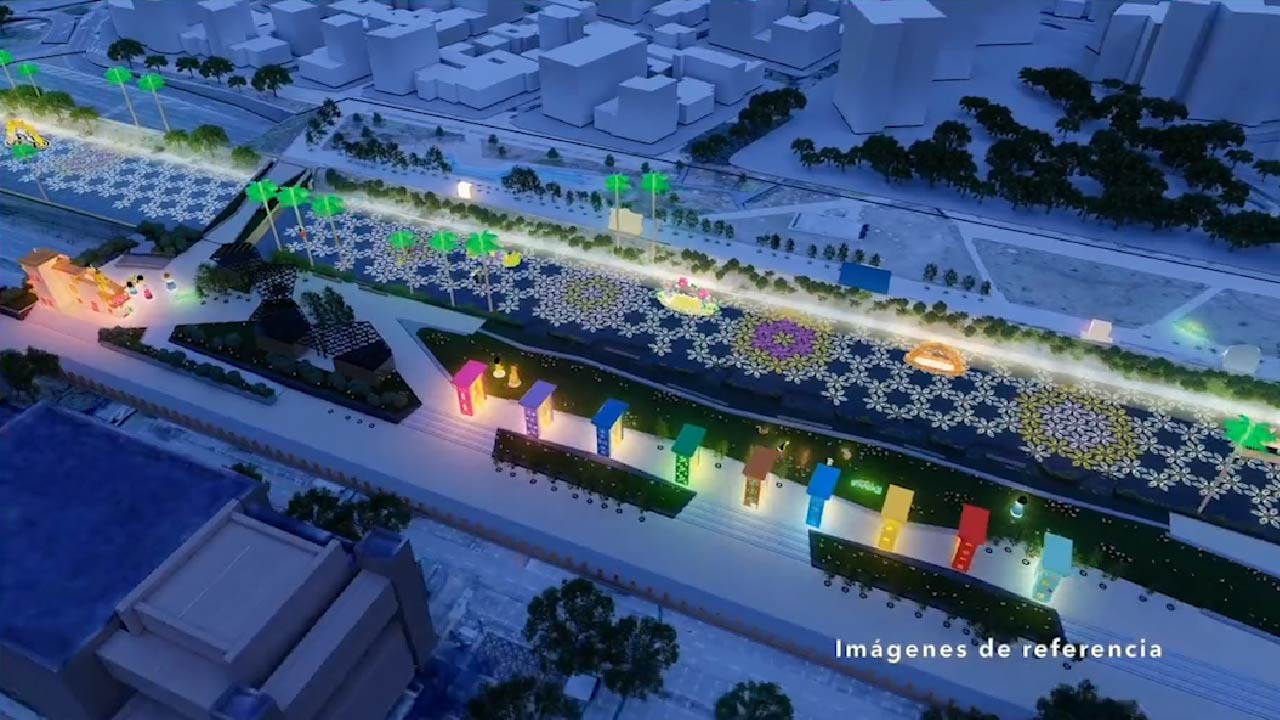 Artesanas elaboraron alumbrado navideño de Medellín alumbrado