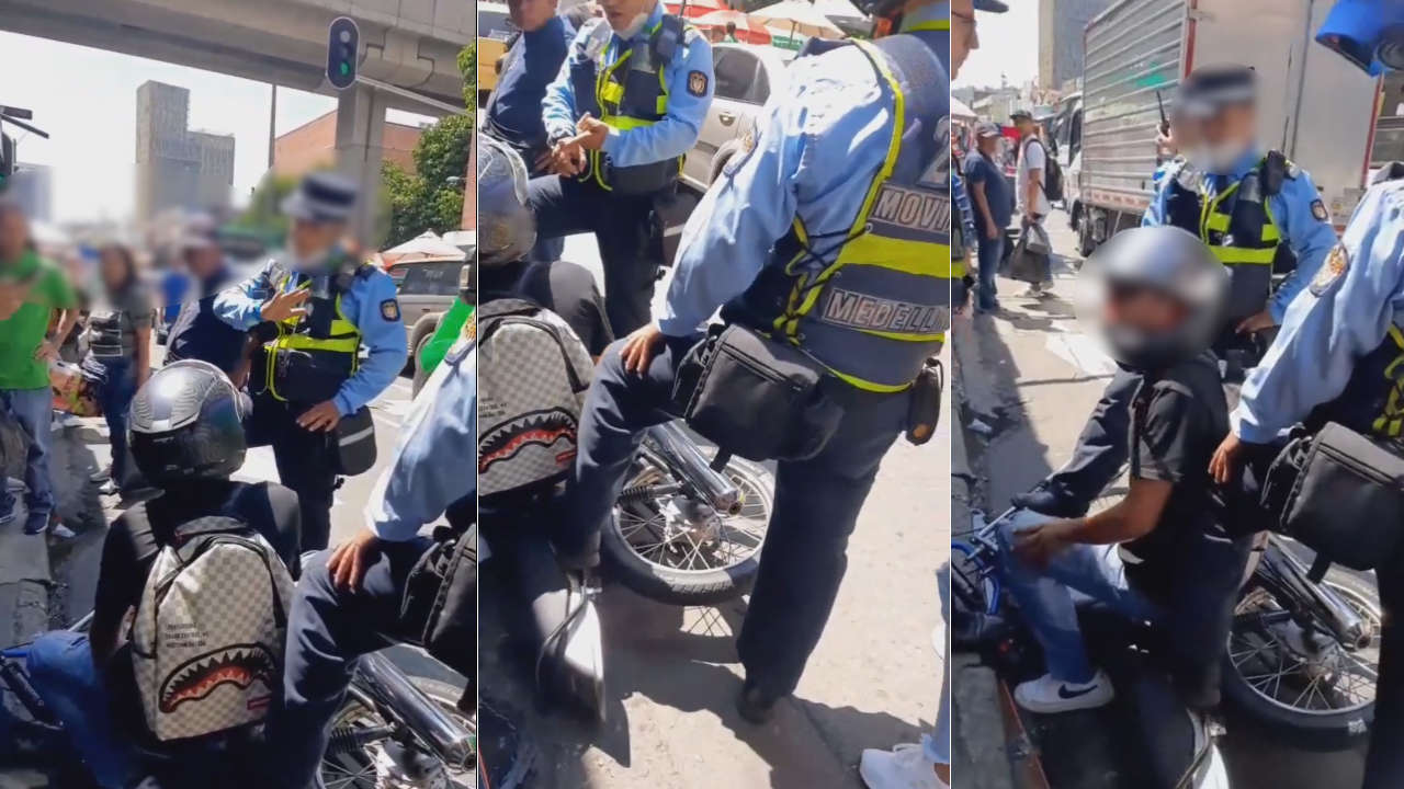 “Esa moto tiene antecedentes por fleteo”: agente de movilidad moto