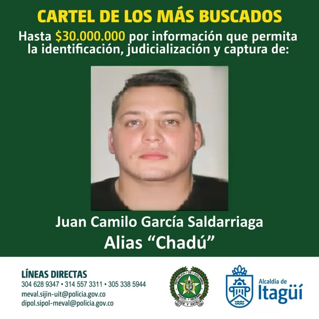 Publican el cartel de los más buscados en Itagüí 2 mas-buscados-Itagüí -2023