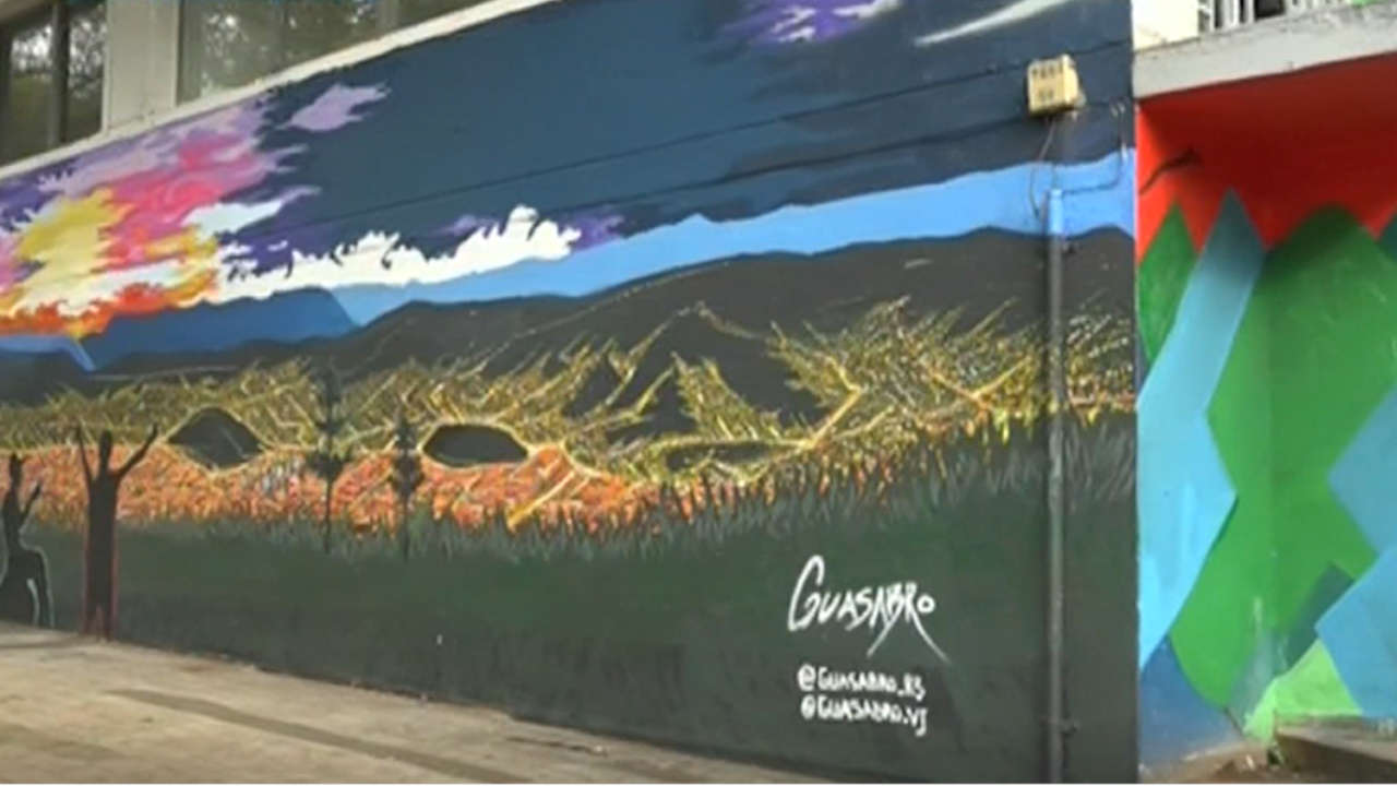 Mural en el Poblado un nuevo homenaje a la capital antioqueña mural