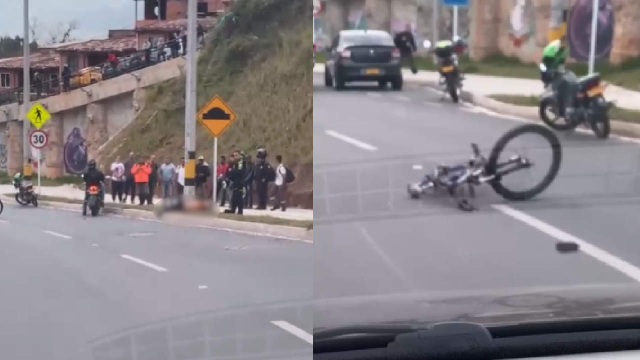 ciclista choca contra poste