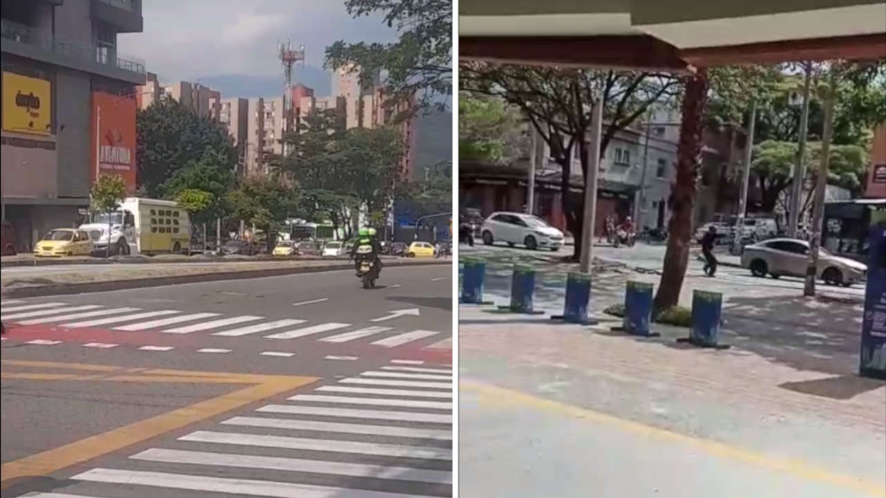 Intento de hurto en banco de Medellín terminó en disparos hurto