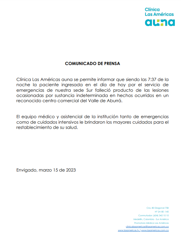 COMUNICADOINTOXICACION