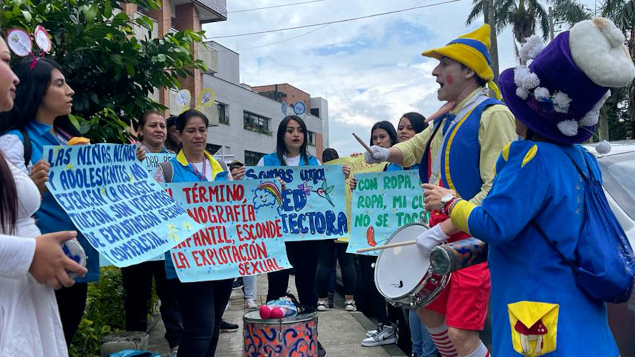 La comunidad de Castilla realizó una movilización social en rechazo a la violencia infantil Castilla