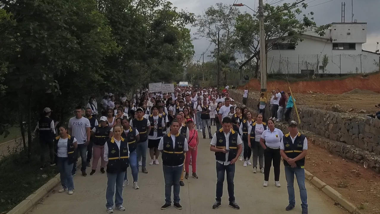 Vegachí marchó por soluciones en el paro minero paro minero vegachi soluciones