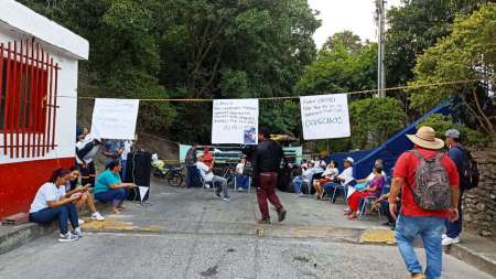 Comunidad de Olaya protesta para pedir una vía para tráfico pesado Olaya