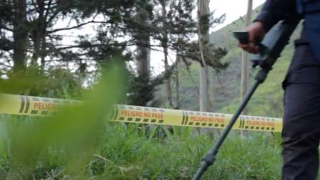 Destruyen depósito ilegal con 6 minas antipersonal en Tarazá.