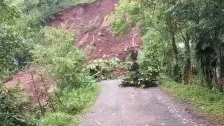 Los municipios de Anzá y Támesis presentan bloqueos debido a fuertes lluvias