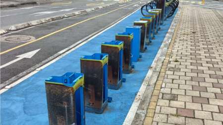Estación EnCicla de Unicentro vandalizada desde hace dos meses