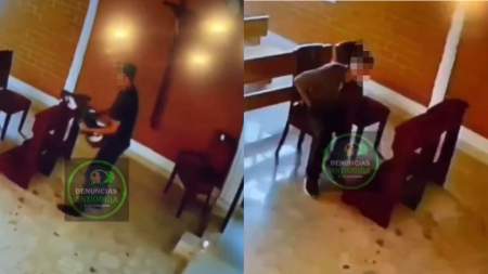 Un sujeto, al parecer, se roba la Virgen de una iglesia