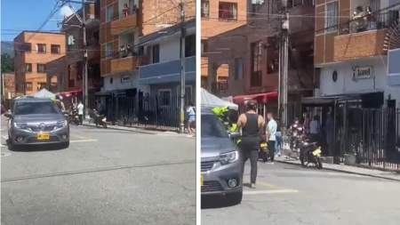 En medio de un atraco realizarían disparos en dos locales de Medellín