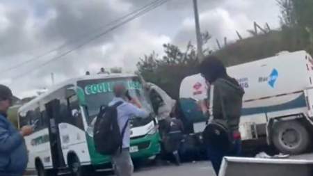 Se registra un choque en San Félix