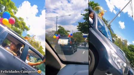 ¡Qué alegría! Un niño venció el cáncer y lo celebró con su familia por las calles de Medellín ¡Qué alegría! Un niño venció el cáncer y lo celebró con su familia por las calles de Medellín