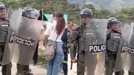 ESMAD desalojó más de 100 familias que invadieron terreno en San Carlos 