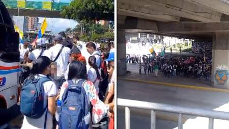 ¡Pilas! Hay cierres viales por manifestación de estudiantes del SENA