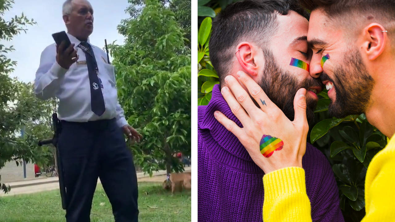 Polémica por un vigilante que solicita a una pareja gay irse de un parque