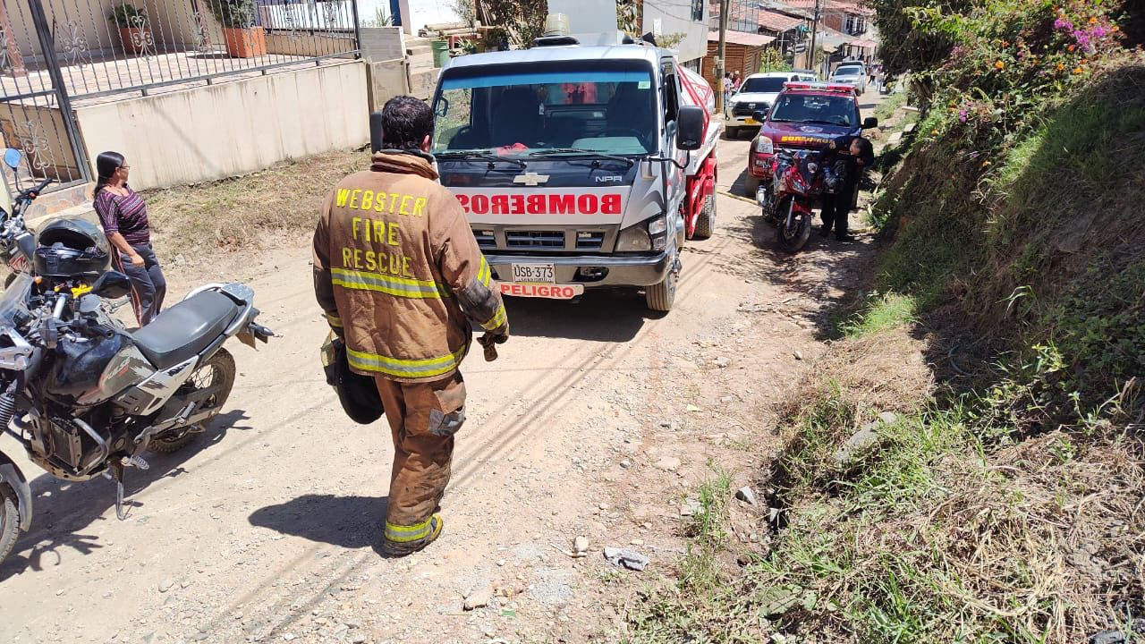 Se registró incendio estructural en zona urbana de El Carmen de Viboral