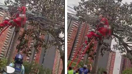 Un trabajador de una empresa de telecomunicaciones fue electrocutado mientras realizaba labores de mantenimiento en Bello