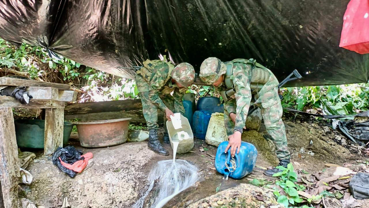 Destruidos tres laboratorios de coca en Urabá Destruidos tres laboratorios de coca en Urabá