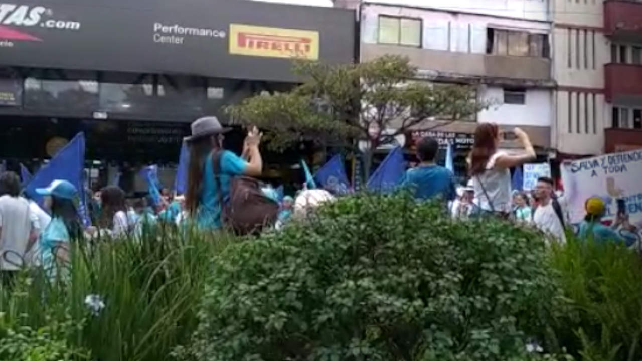 Se registra marcha en Medellín contra el aborto