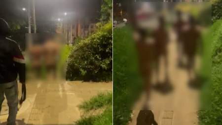 Comunidad de Robledo hizo caminar sin ropa a presuntos delincuentes Comunidad de Robledo hizo caminar sin ropa a presuntos delincuentes