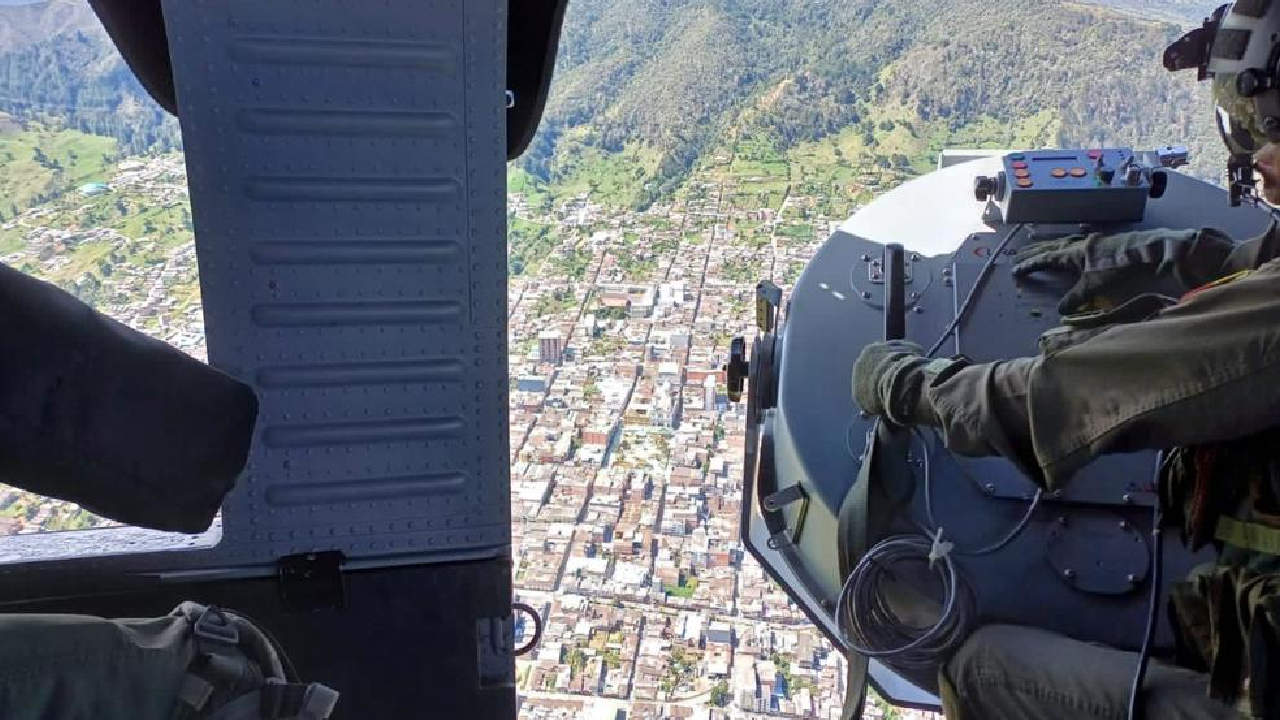 Con sobrevuelos refuerzan la seguridad en el norte del departamento