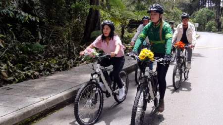Ciclada silletera en el Parque Arví