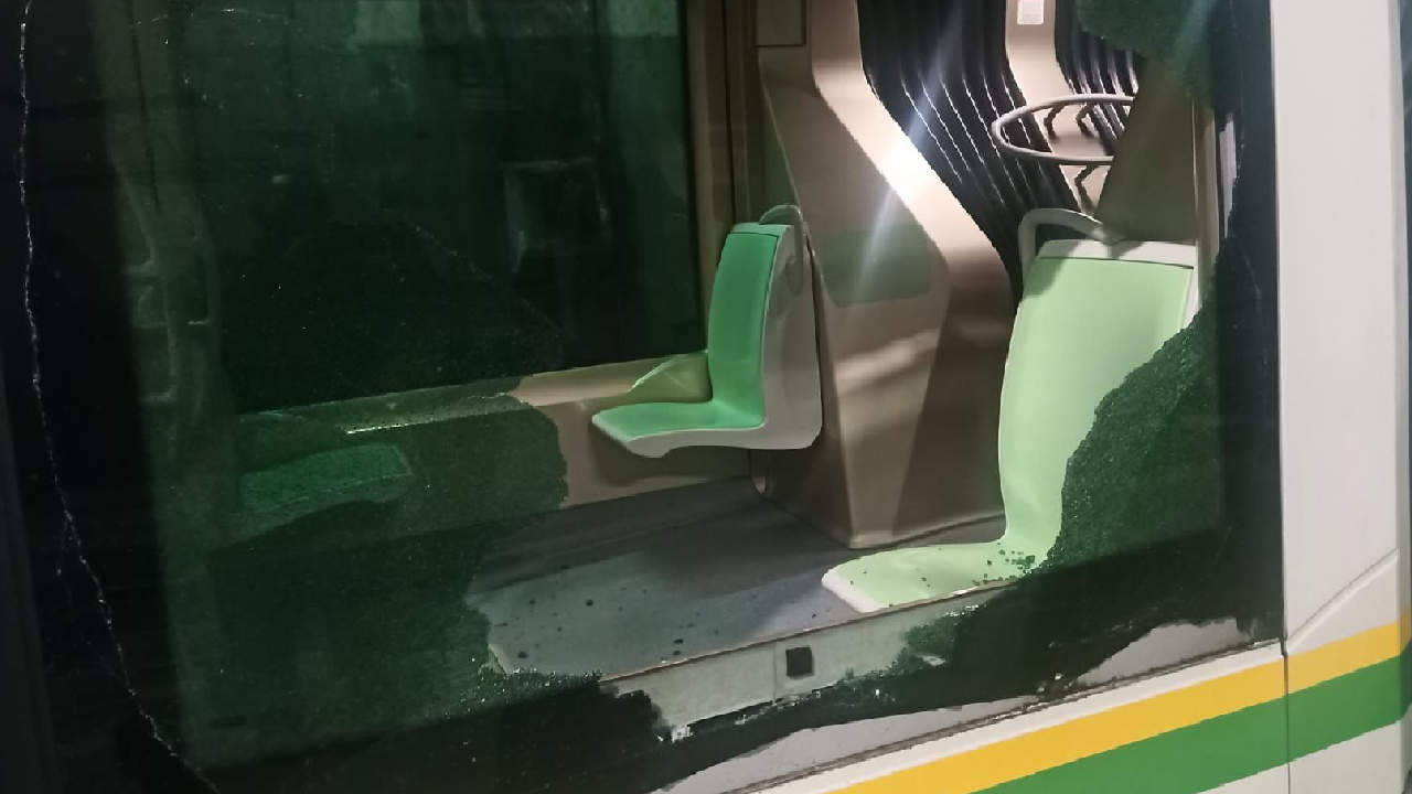 Estaciones del Tranvía afectadas por vandalismo