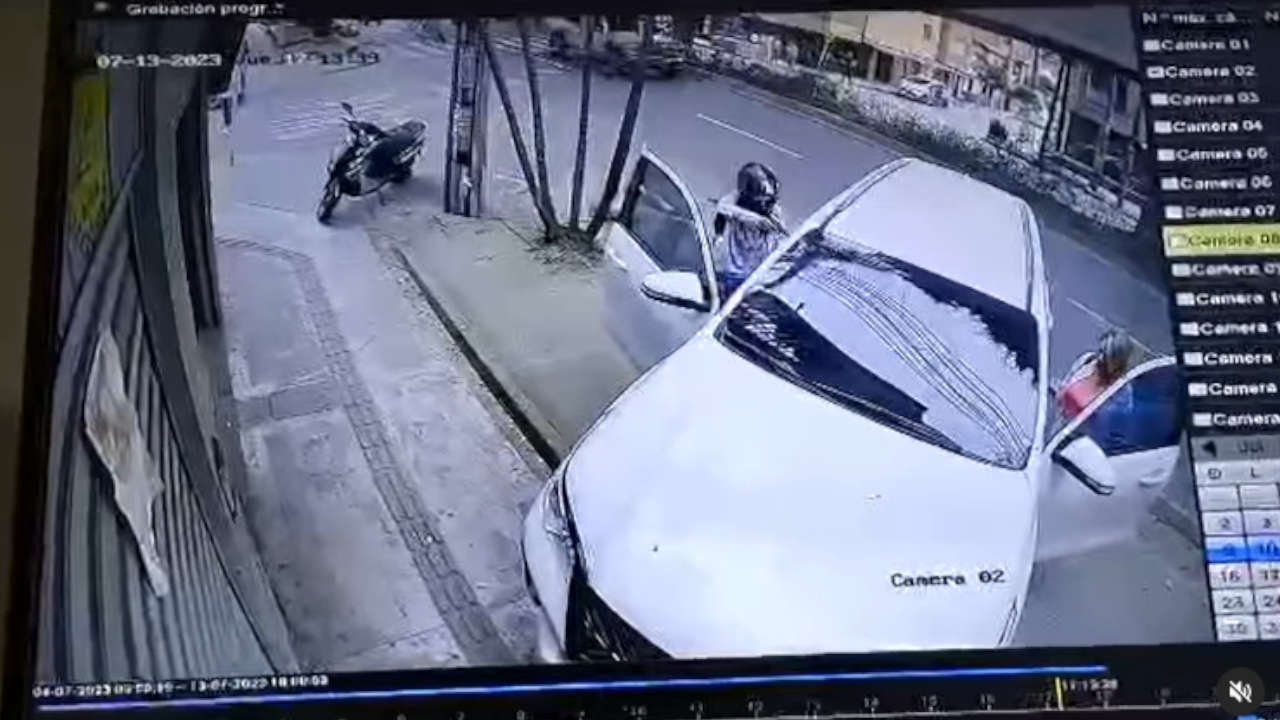 Una pareja fue víctima de un intento de hurto en Medellín Medellín