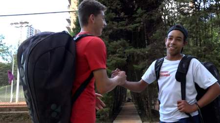 Juan y Emilio: antioqueños promesas del tenis de campo